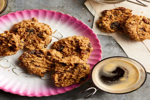 No Sugar Added Vegan Oatmeal Cookies