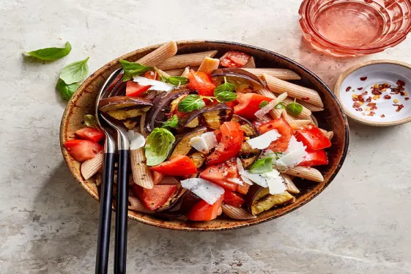 Grilled Eggplant & Tomato
