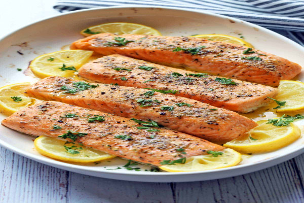Oven Poached Salmon Fillets