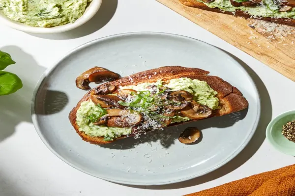 Mushroom Ricotta Tartines
