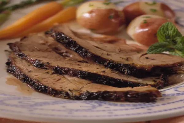 Balsamic Marinated Leg of Lamb