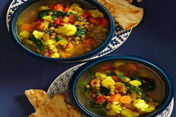 Slow Cooker Spiced Lentil Soup with Vegetables