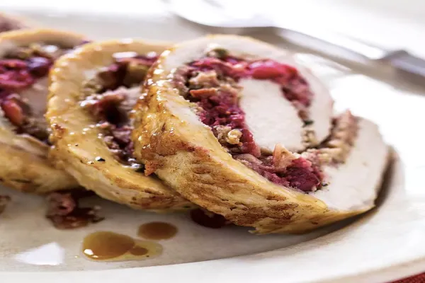 Cranberry Rosemary Stuffed Pork Loin
