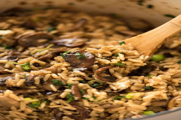 Mushroom and Rice Pilaf