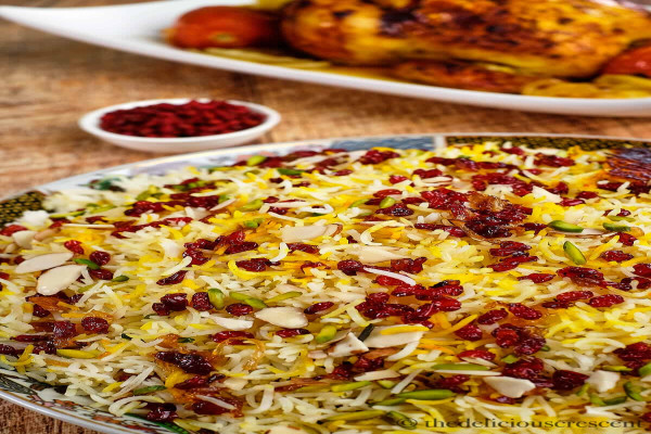 Savory Saffron Chicken Polow