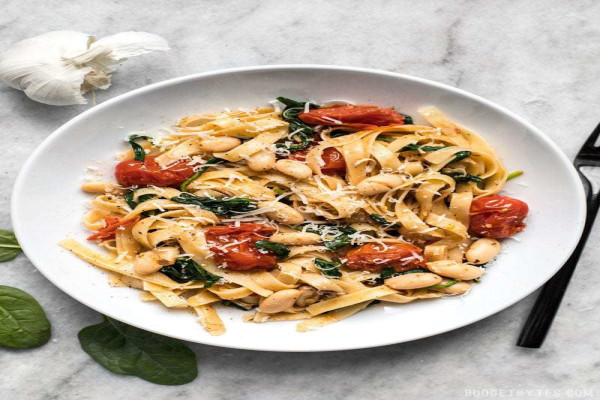 Pasta and White Beans Gratin