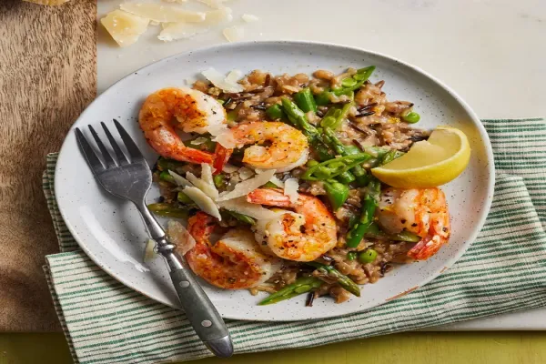 Shrimp Risotto with Asparagus