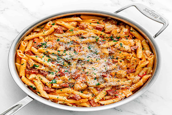 Chicken and Chorizo Pasta Bake