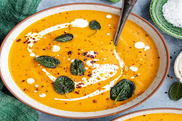 Spicy Butternut Squash and Carrot Soup