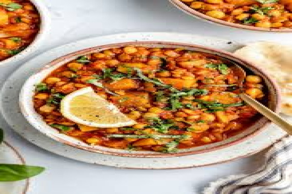 Butternut Squash Tomato Chard & Chickpea Soup