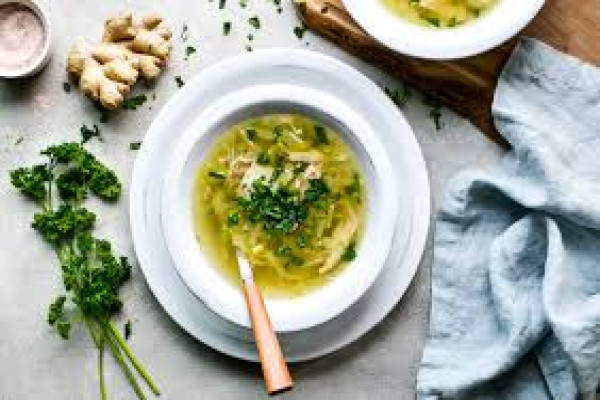 Comforting Cabbage Soup with Ginger