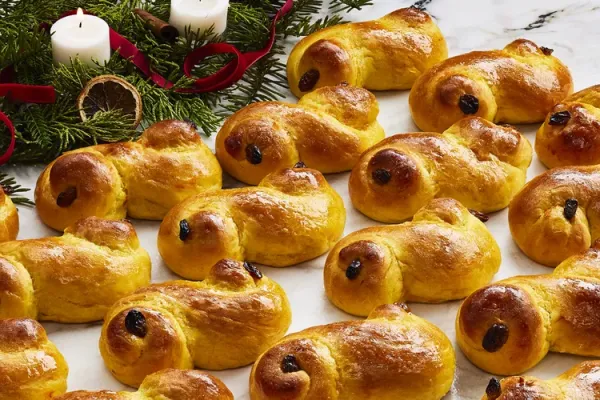 Lussekatter St Lucias Day Saffron Buns