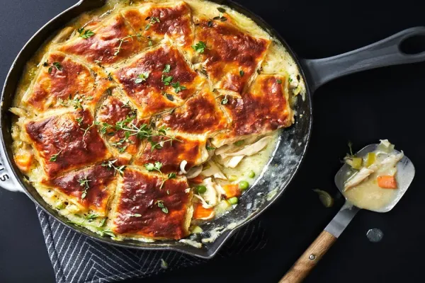 Chicken Potpie with Leeks and Thyme